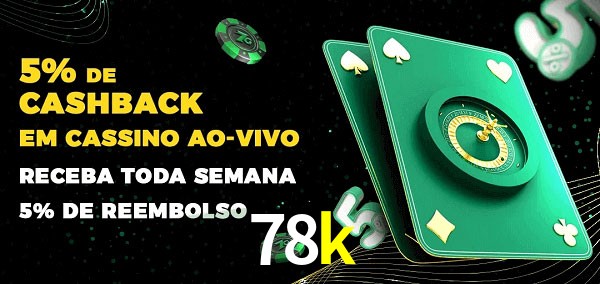 Promoções do cassino ao Vivo 78k